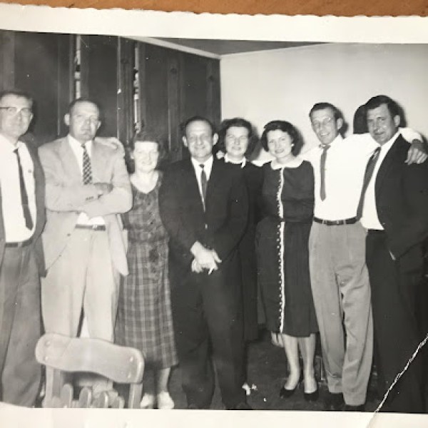 a group of people posing for a photo